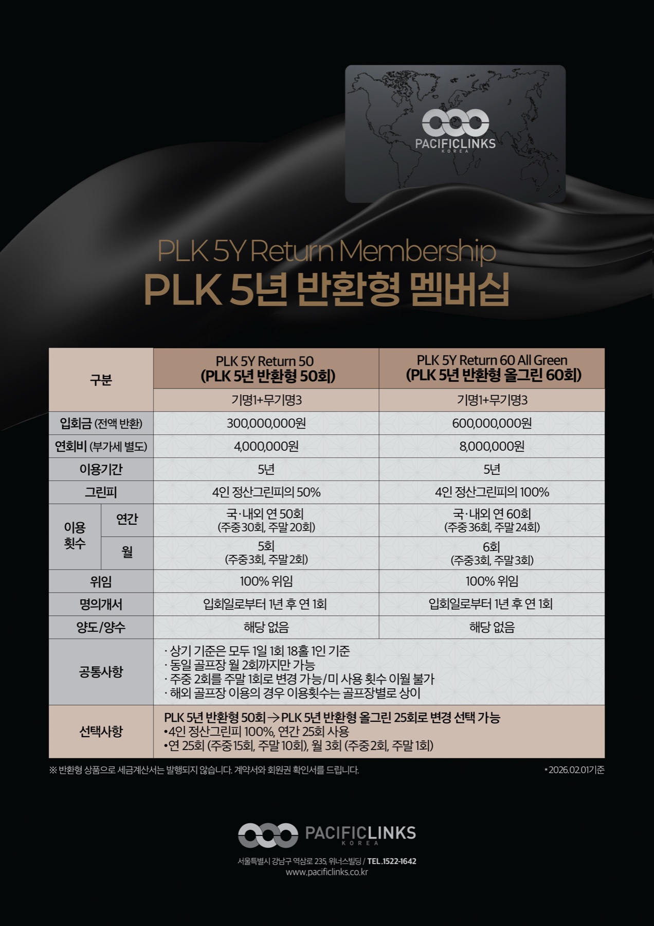 퍼시픽링스코리아 5년 반환형 승인 상품 안내 이미지